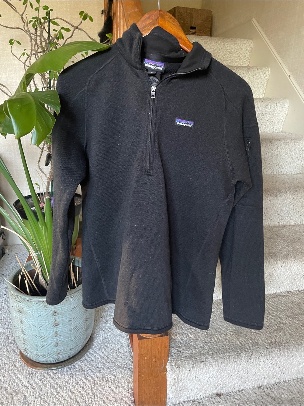 Patagonia Men’s Black Half-Zip Fleece Pullover
